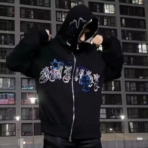 Men's rhinestone hoodie (2)