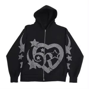 Men's rhinestone hoodie (3)