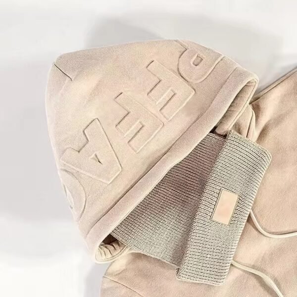 men's 3d embossed hoodie - (1)