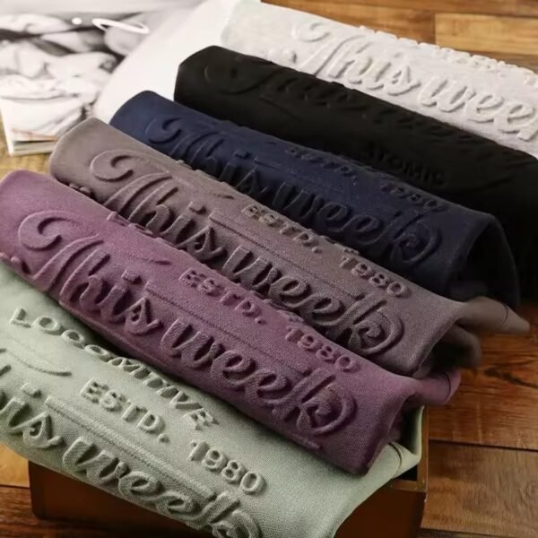 men's 3d embossed hoodie - (2)