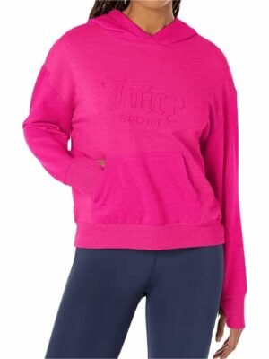 Pullover Pink 3d Embossed Hoodies For Women 2024 (1)
