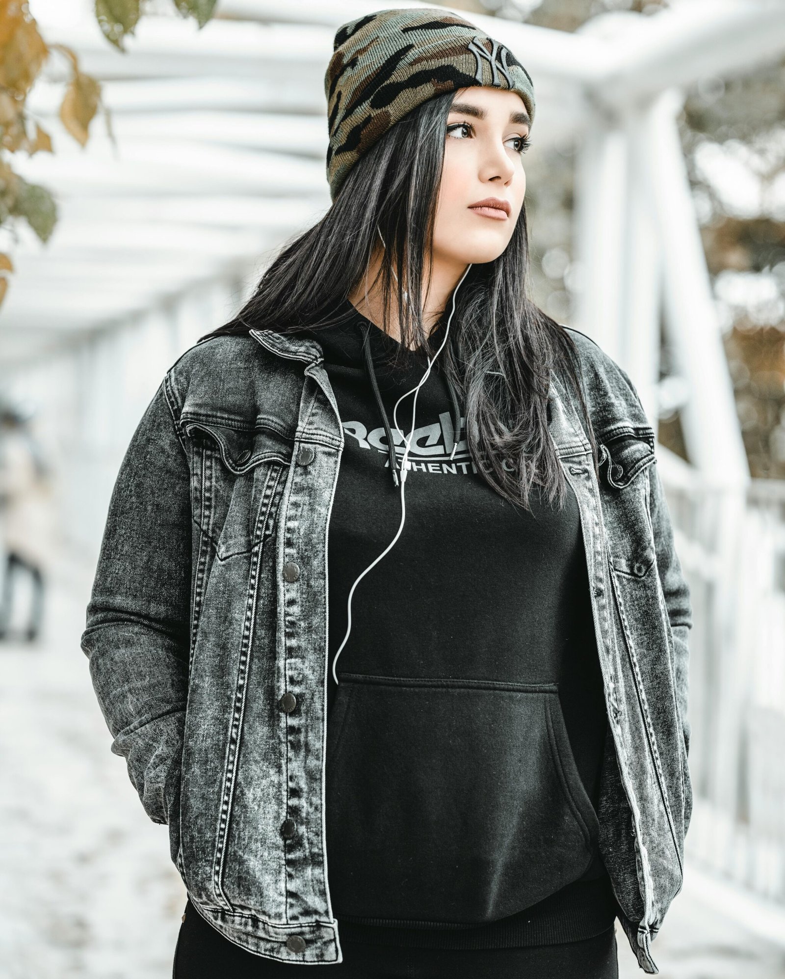 Combine your hoodies with denim jackets for an effortlessly cool outfit.