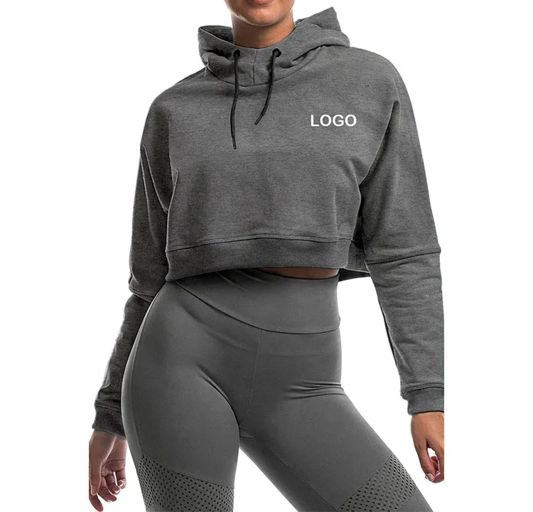 Women’s Cropped Hoodie with Hood – Short Pullover Sweatshirt - Image 5