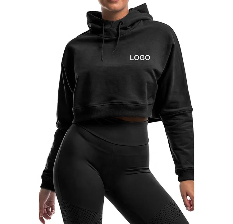 Women’s Cropped Hoodie with Hood – Short Pullover Sweatshirt - Image 6